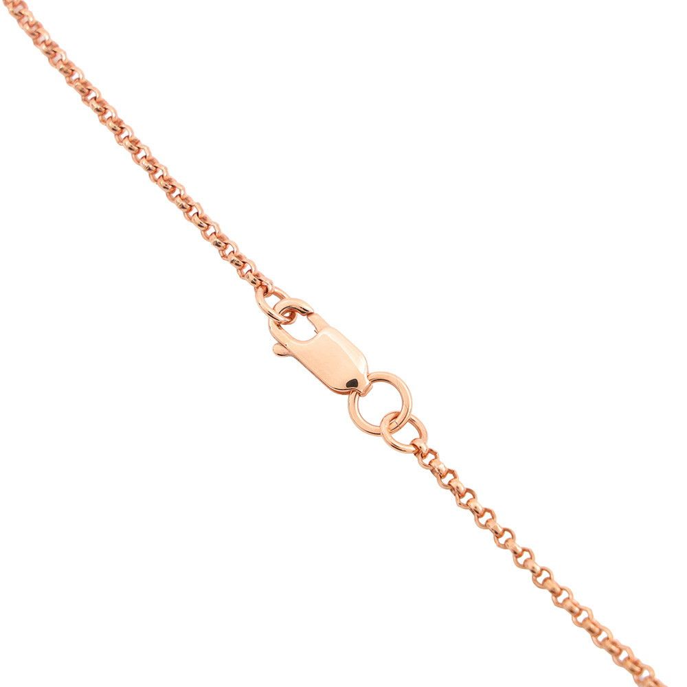 Hermes Necklace Disco Faubourg Bordeaux Pink Gold Swift — view 5