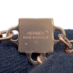 Hermes Necklace Disco Faubourg Bordeaux Pink Gold Swift — view 7