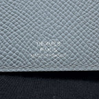 Hermes Card Case Dos Gray Pantin Black Epsom — view 5