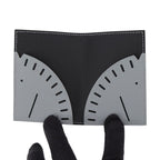 Hermes Card Case Dos Gray Pantin Black Epsom — view 4