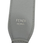 Fendi Strap You Shoulder Leather Logo Gray Silver — view 7