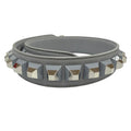 Fendi Strap You Shoulder Leather Logo Gray Silver