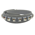 Fendi Strap You Shoulder Leather Logo Gray Silver