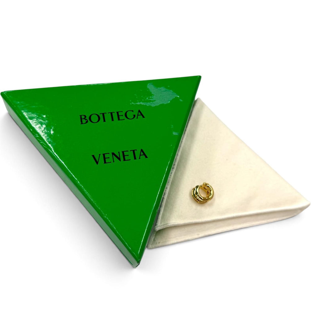 Bottega Veneta Ear Cuff Earrings Gold — view 2