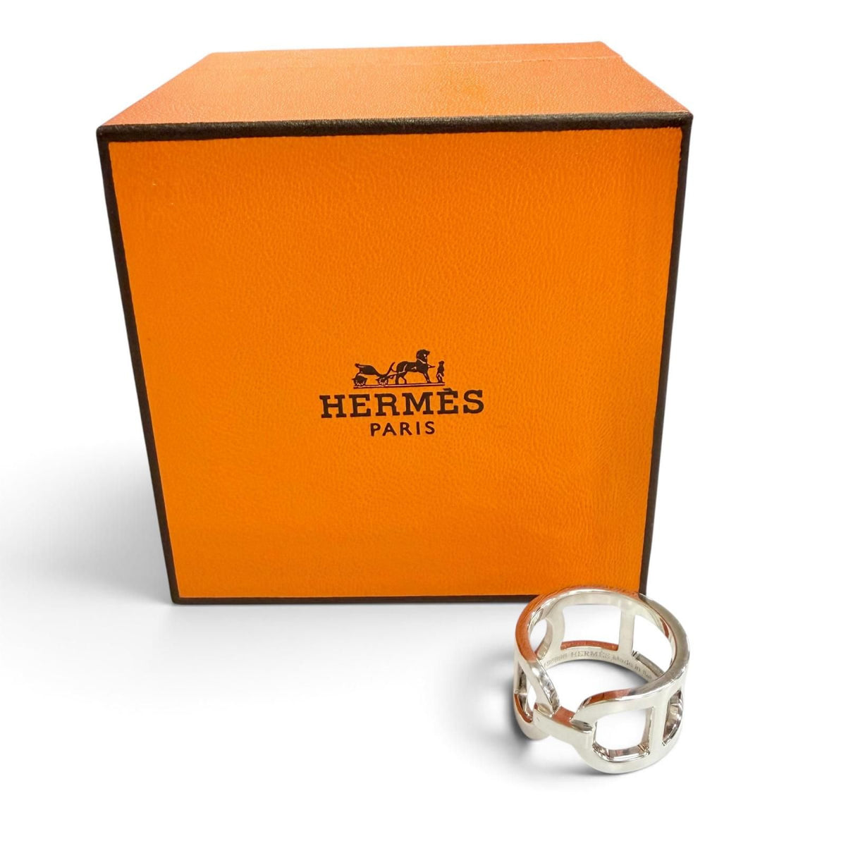 Hermes Ever Chaine D'ancre Ring Silver — view 2