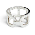 Hermes Ever Chaine D'ancre Ring Silver