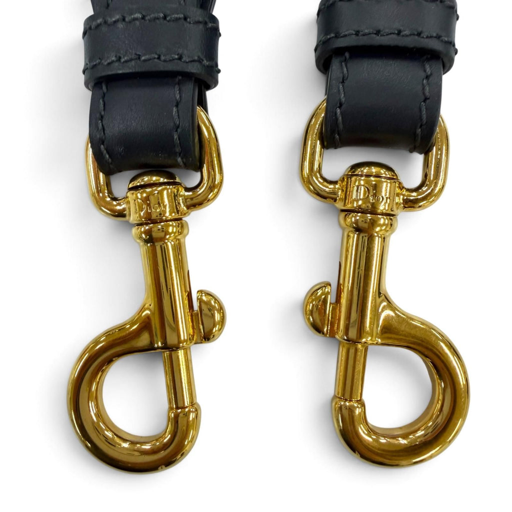 Dior S ZQ Oblique Embroidery Shoulder Strap Canvas Leather — view 7
