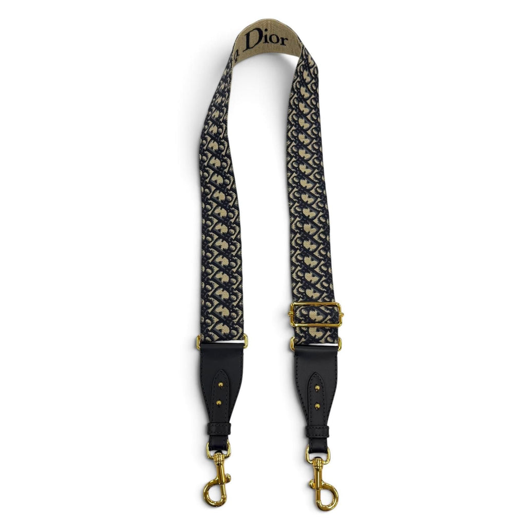 Dior S ZQ Oblique Embroidery Shoulder Strap Canvas Leather — view 2