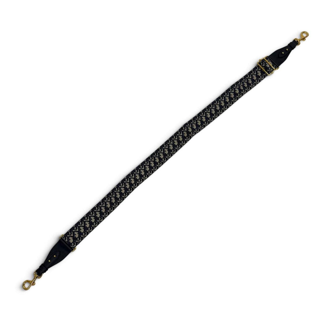 Dior S ZQ Oblique Embroidery Shoulder Strap Canvas Leather — view 3