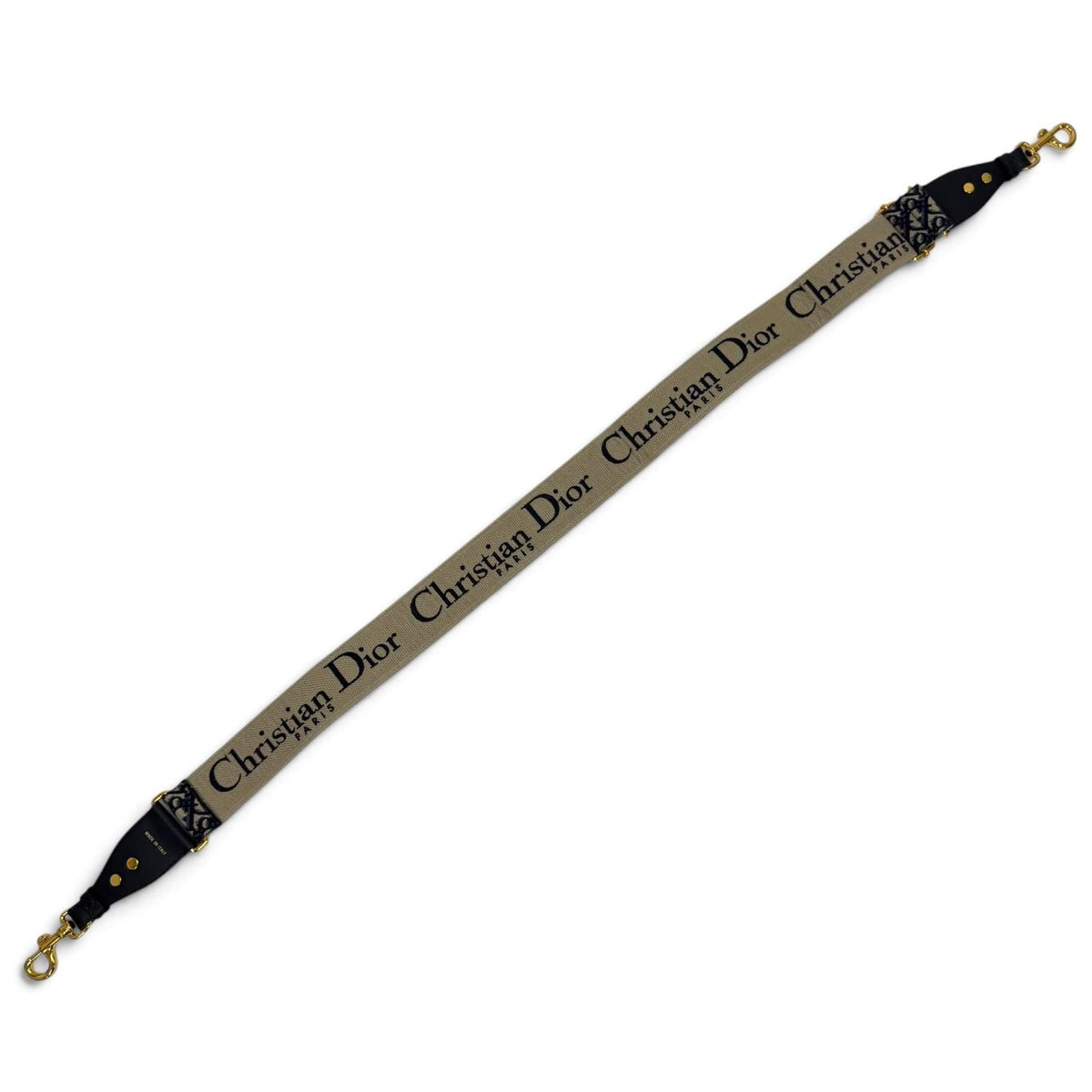 Dior S ZQ Oblique Embroidery Shoulder Strap Canvas Leather — view 4