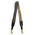 Dior S ZQ Oblique Embroidery Shoulder Strap Canvas Leather