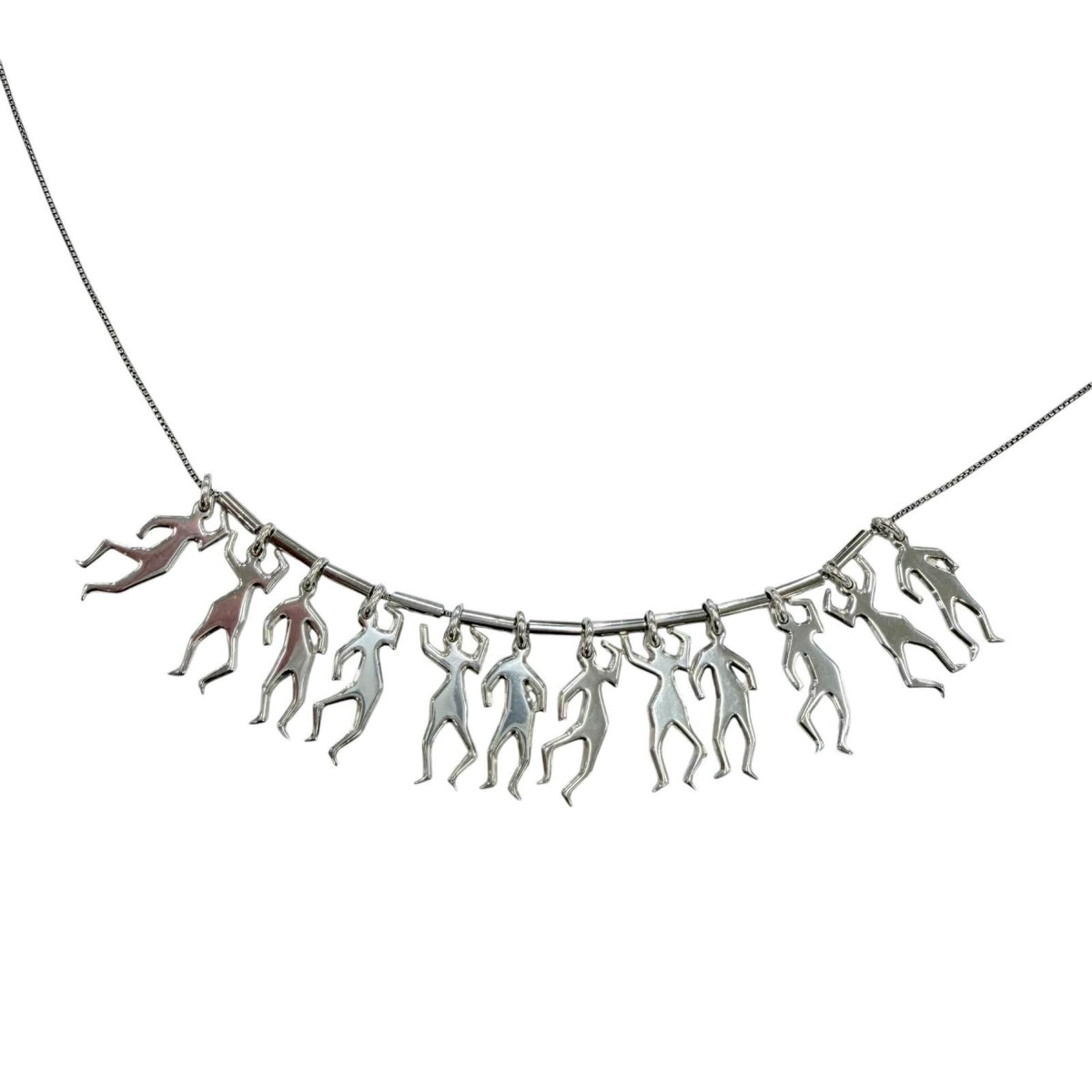 Bottega Veneta Long Necklace Silver