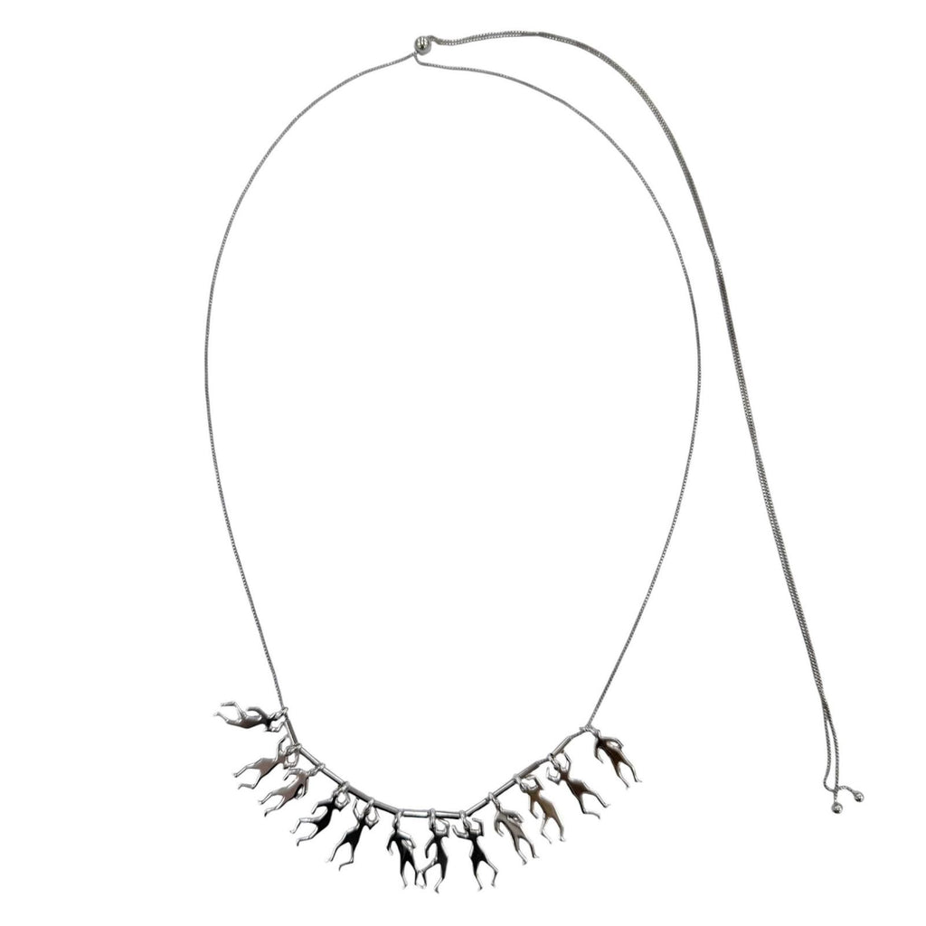 Bottega Veneta Long Necklace Silver — view 5