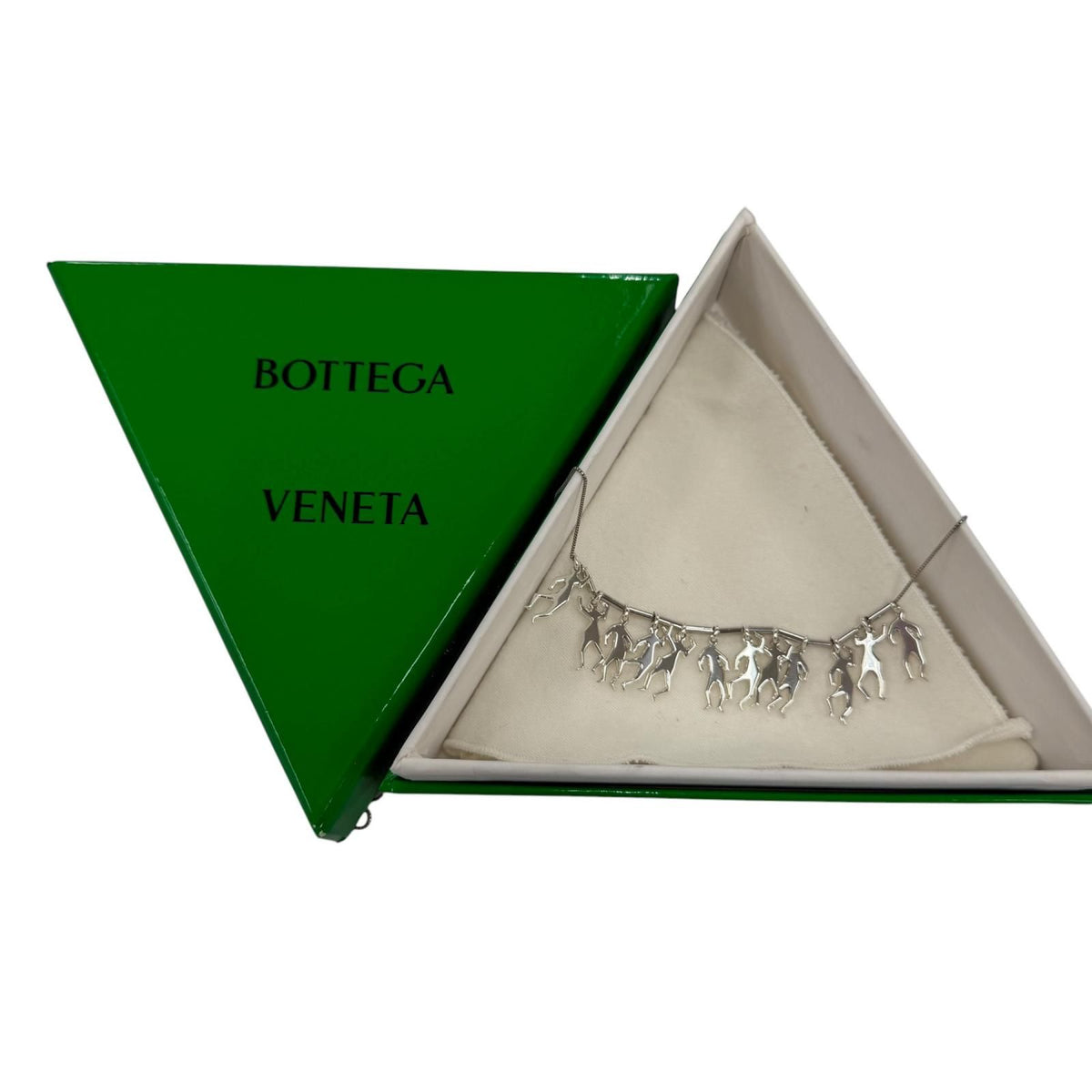Bottega Veneta Long Necklace Silver — view 2