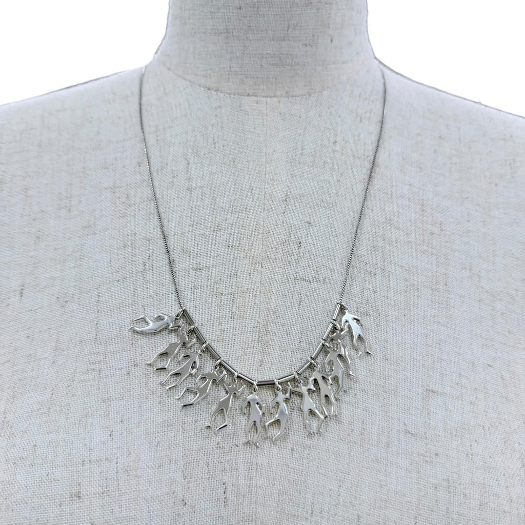 Bottega Veneta Long Necklace Silver — view 3
