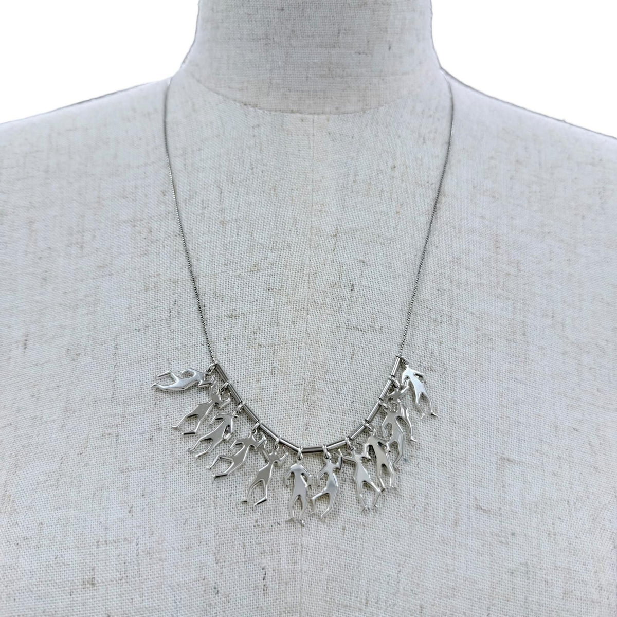 Bottega Veneta Long Necklace Silver — view 3