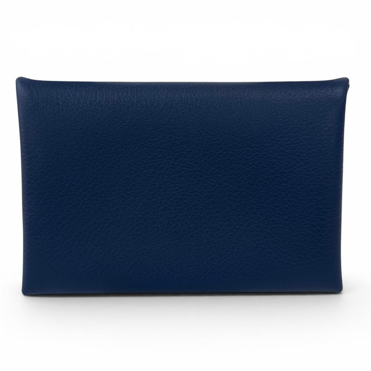 Hermes Calvi Duo Compact Evercolor Verso Card Case Coin Purse Blue — view 3