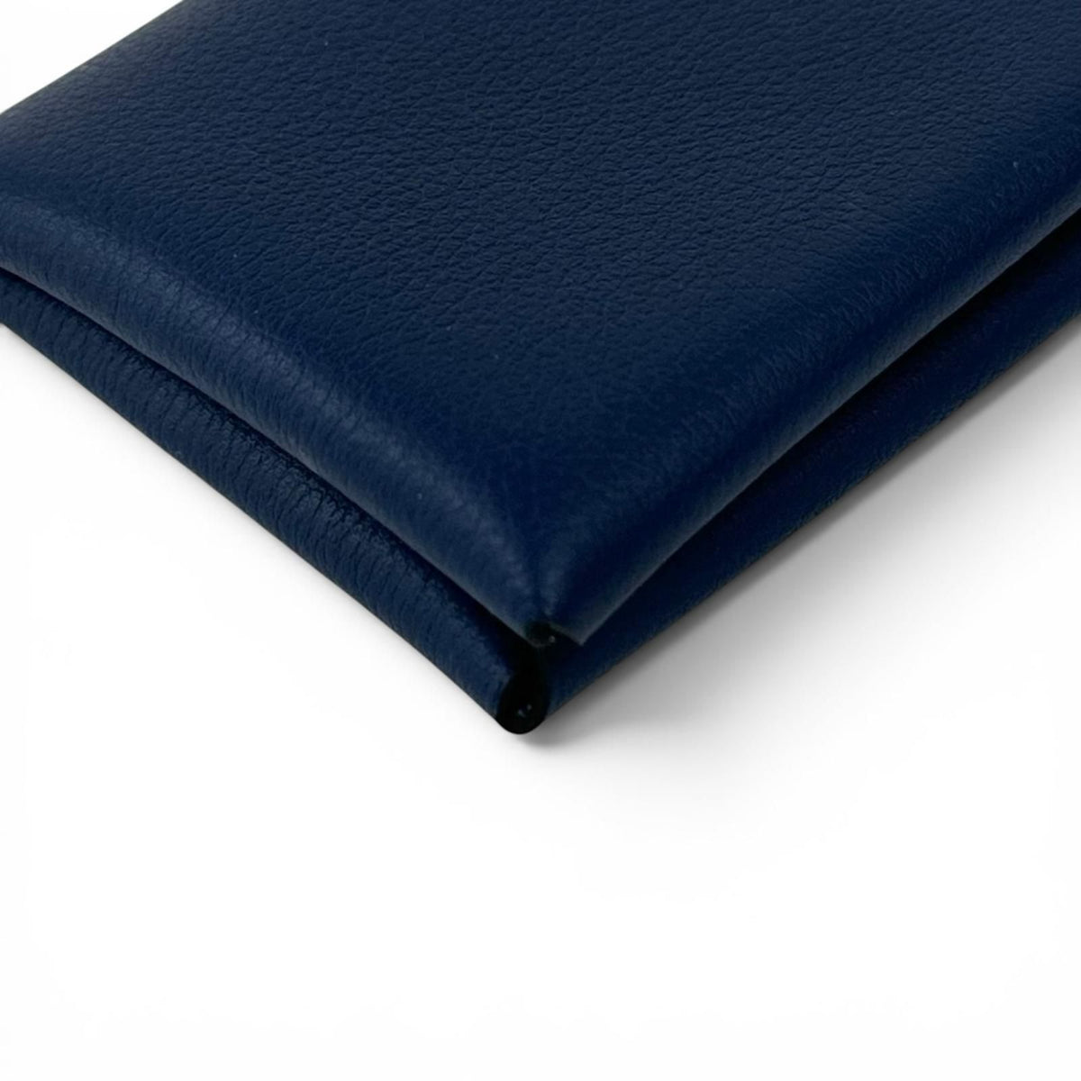 Hermes Calvi Duo Compact Evercolor Verso Card Case Coin Purse Blue — view 8
