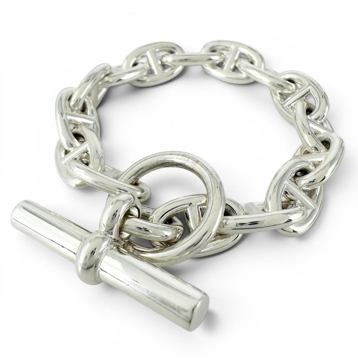 Hermes Chaine D'ancre PM 15 Links Bracelet Silver