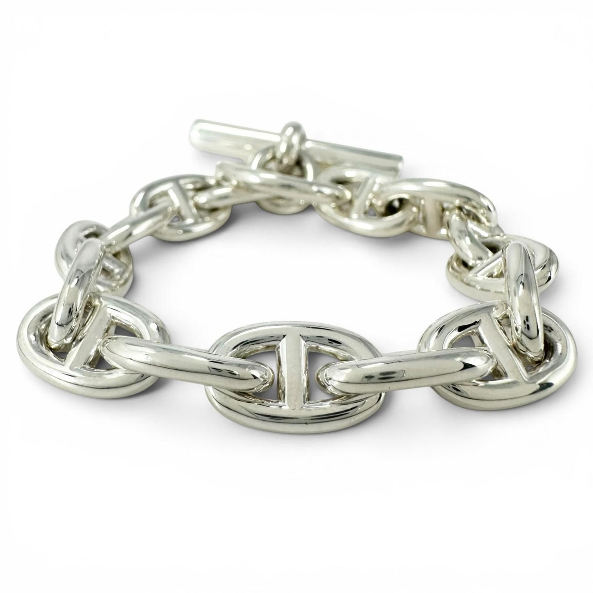 Hermes Chaine D'ancre PM 15 Links Bracelet Silver — view 3