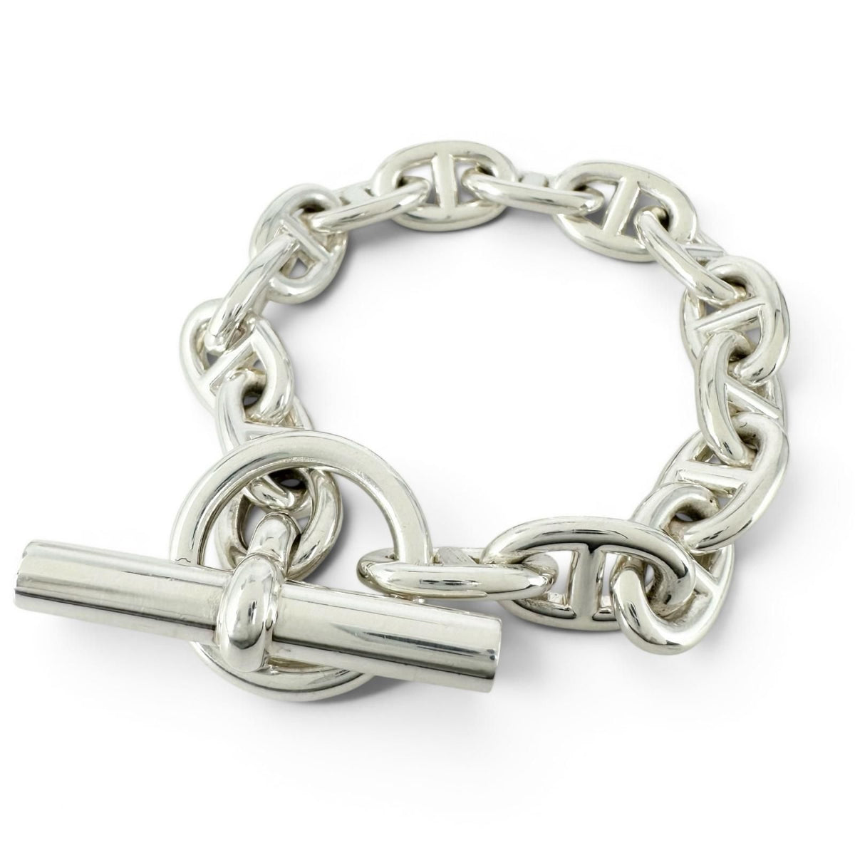Hermes Chaine D'ancre PM 15 Links Bracelet Silver