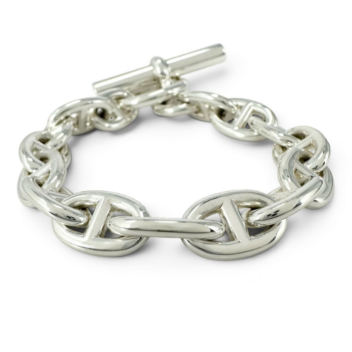 Hermes Chaine D'ancre PM 15 Links Bracelet Silver — view 3