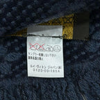 Louis Vuitton Echarpe Monogram Classic Wool 100% Scarf Blue Marine — view 8