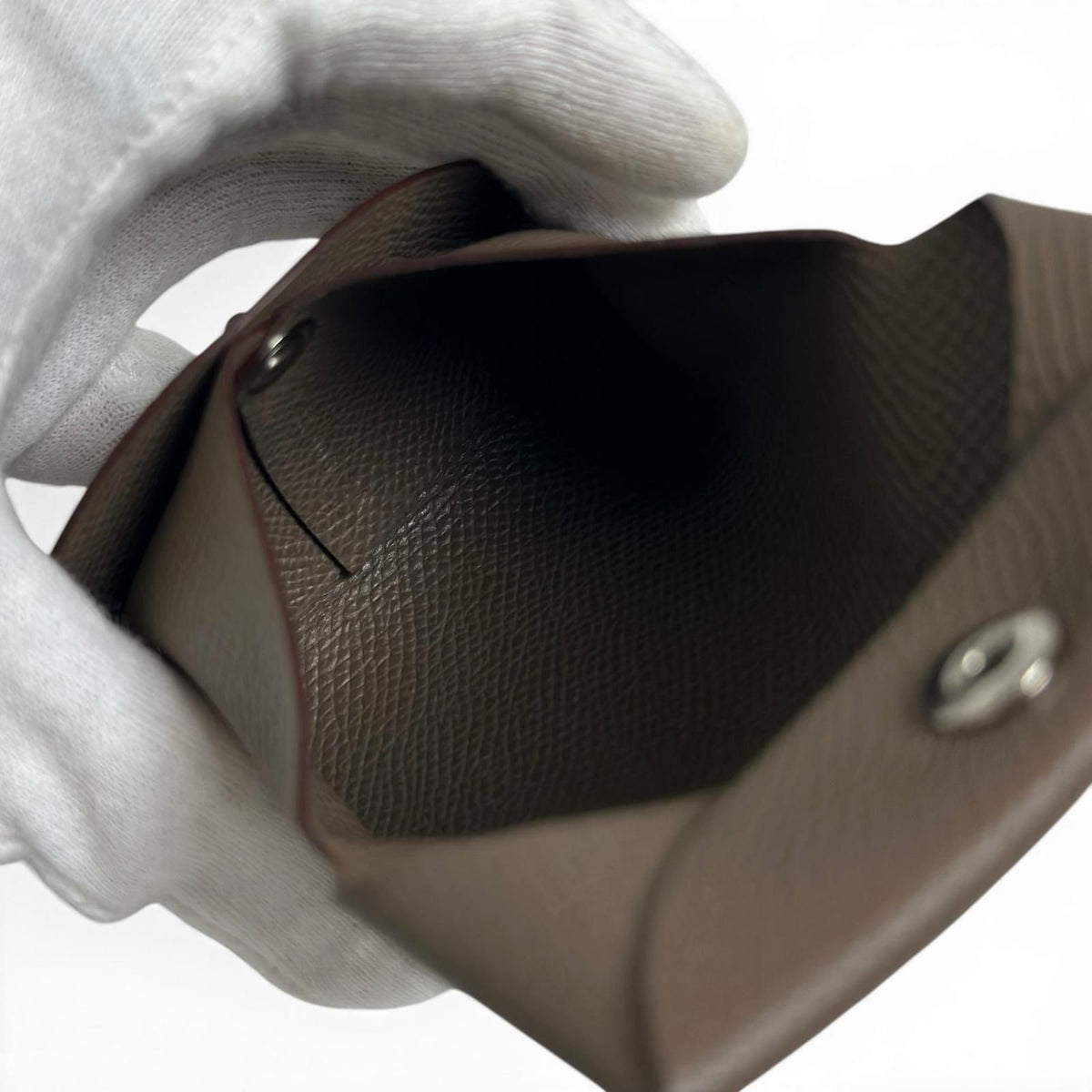 Hermes Bastia Veau Epsom Etoupe Coin Purse — view 5
