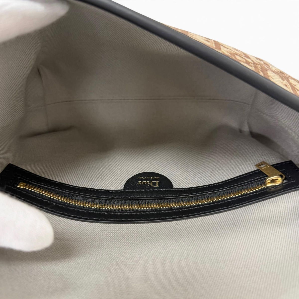 Dior Homme Messenger Bag with Flap Mini Leather Oblique — view 7