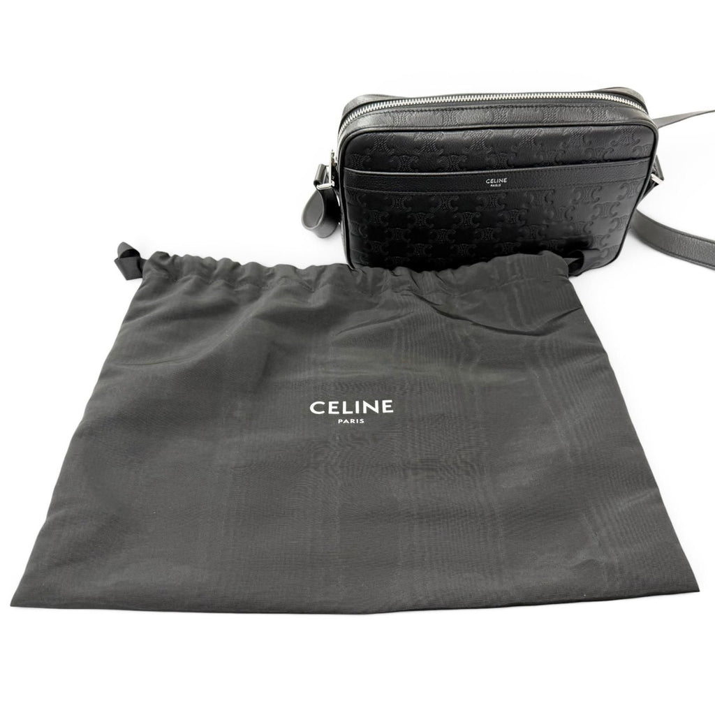 Celine Horizontal Messenger Leather Triomphe Medium Shoulder Bag — view 2