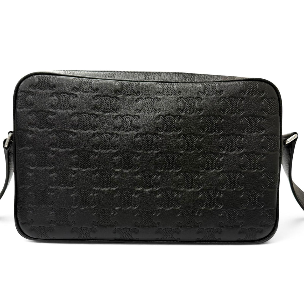 Celine Horizontal Messenger Leather Triomphe Medium Shoulder Bag — view 4