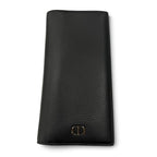 Dior Homme Leather CD Logo Wallet Bifold Black