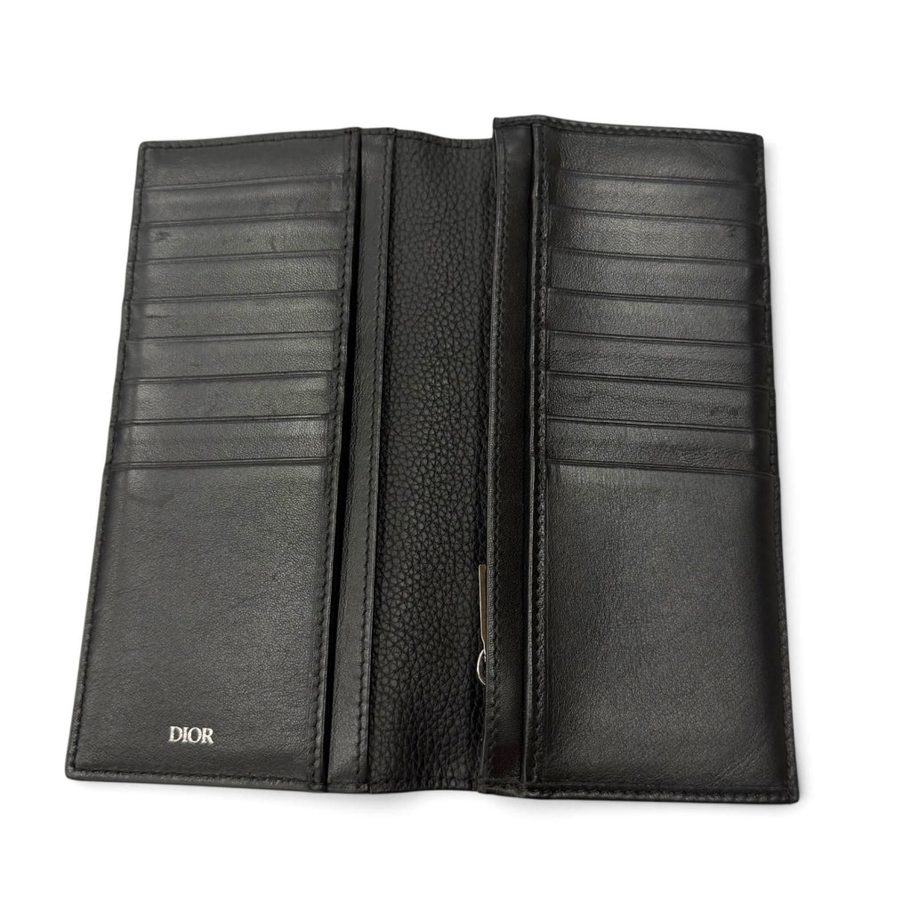 Dior Homme Leather CD Logo Wallet Bifold Black — view 4