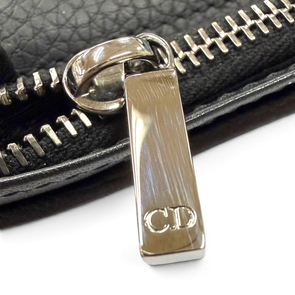 Dior Homme Leather CD Logo Wallet Bifold Black — view 7