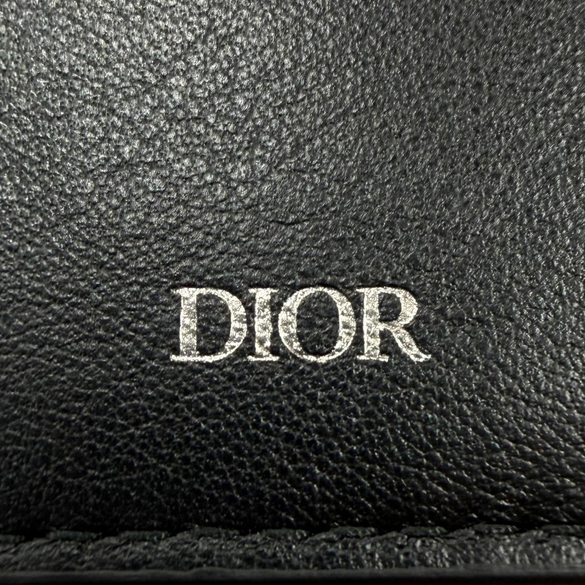 Dior Homme Leather CD Logo Wallet Bifold Black — view 8