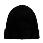 Celine Wool 100% Logo Knit Cap Beanie Black TU Hat — view 2