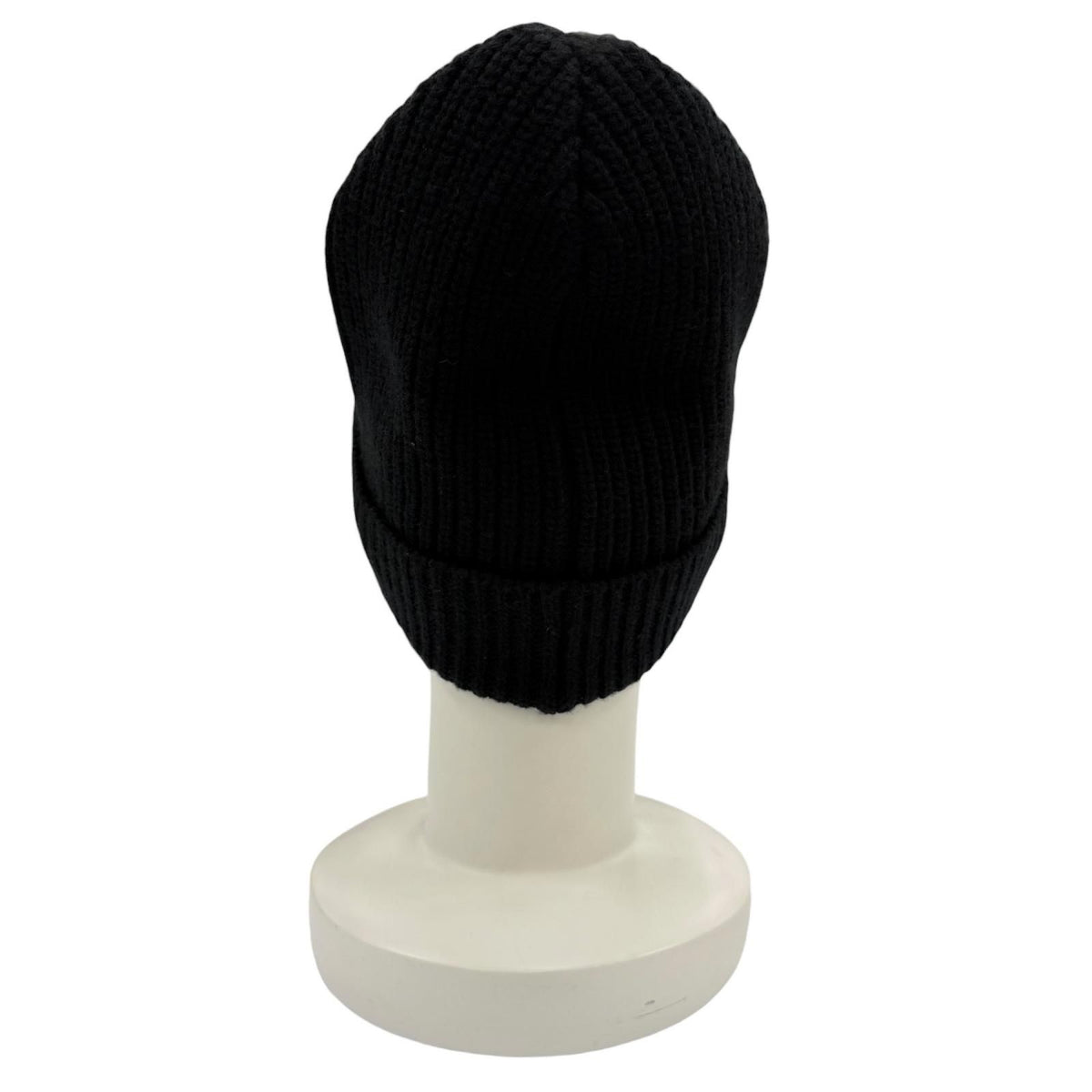 Celine Wool 100% Logo Knit Cap Beanie Black TU Hat — view 5
