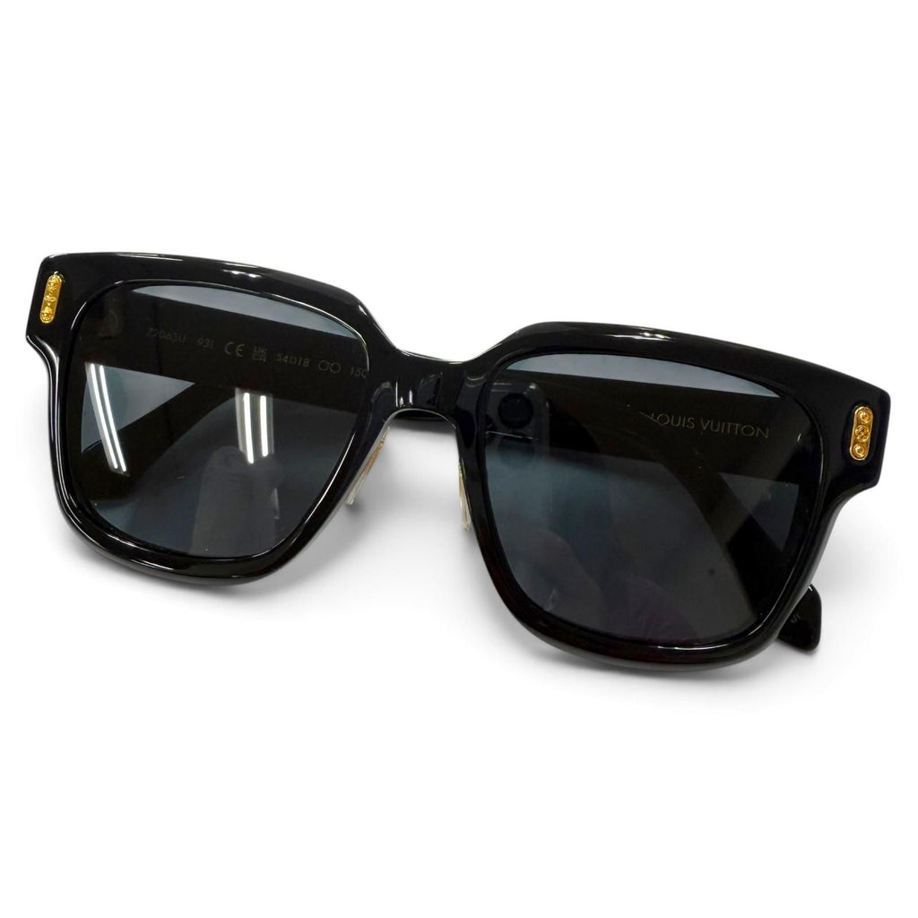 Louis Vuitton LV Confidence Square Ensemble Sunglasses Black Demo Lens