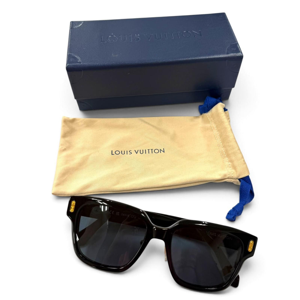 Louis Vuitton LV Confidence Square Ensemble Sunglasses Black Demo Lens — view 2