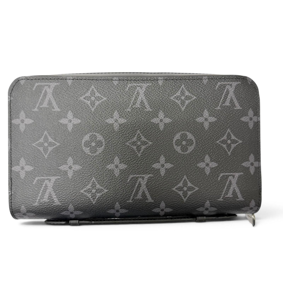 Louis Vuitton Zippy XL Monogram Eclipse Canvas Round Zip Organizer Wallet — view 3