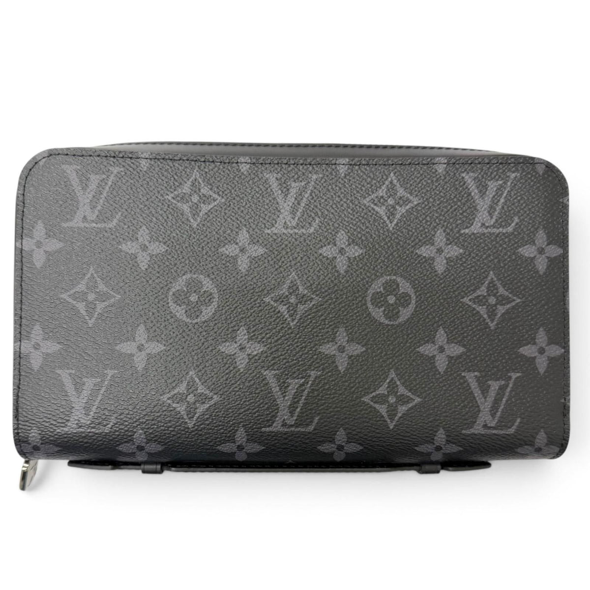 Louis Vuitton Zippy XL Monogram Eclipse Canvas Round Zip Organizer Wallet