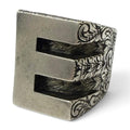 Gucci Arabesque Alphabet Letter Ring Silver
