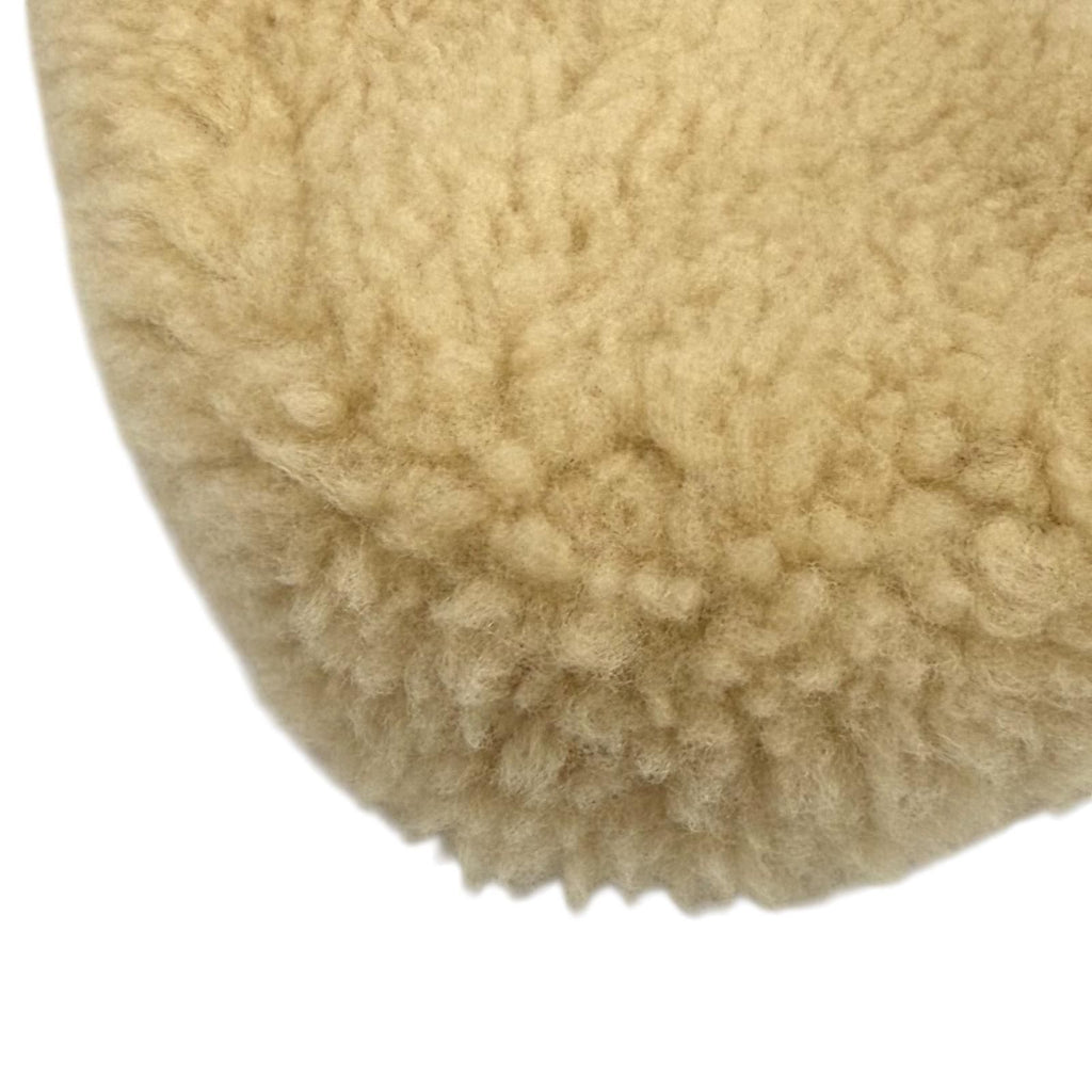 Saint Laurent Paris le 5 7 Shearling Suede Leather Mini Hobo Fleece — view 7