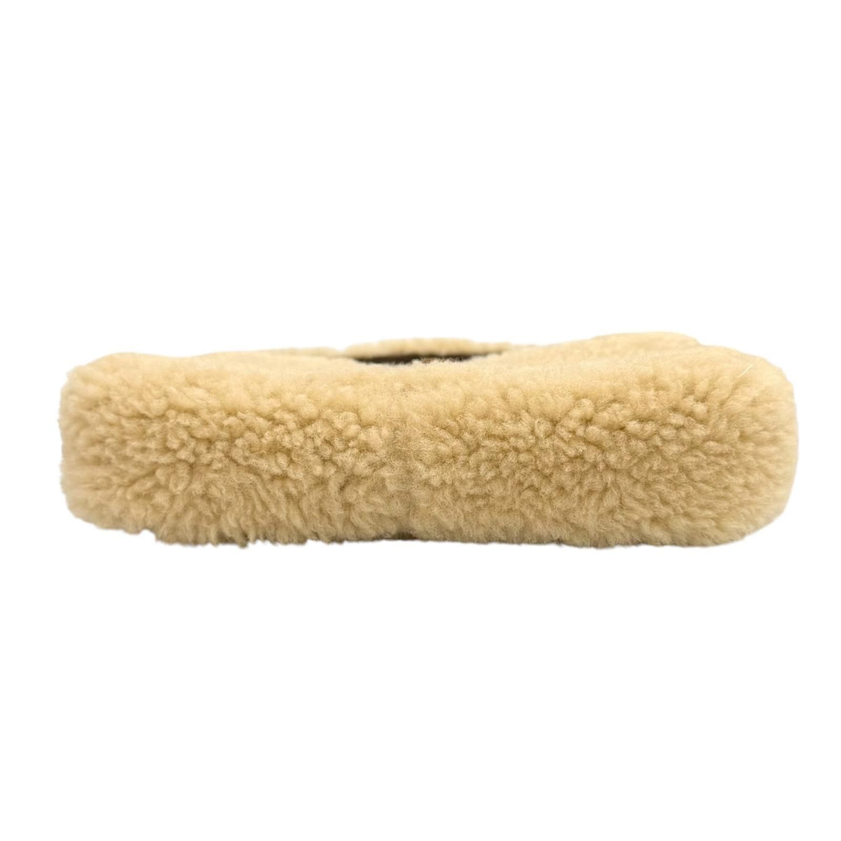 Saint Laurent Paris le 5 7 Shearling Suede Leather Mini Hobo Fleece — view 5