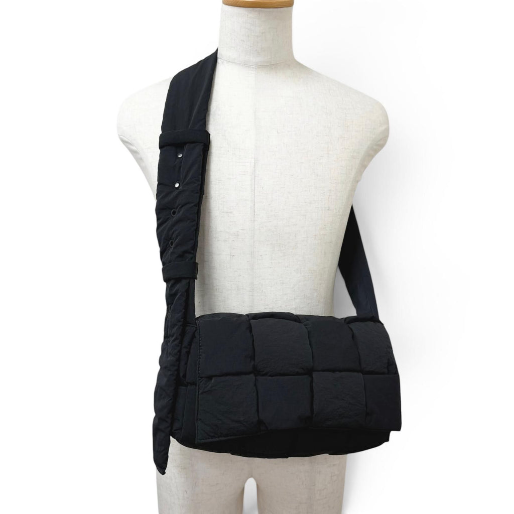 Bottega Veneta Nylon Intrecciato Padded Tech Cassette Shoulder Bag — view 3