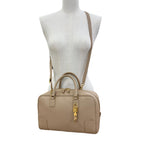 Loewe Amazona 28 Anagram Stamp Soft Grain Calfskin 2-Way Shoulder Bag Beige — view 3
