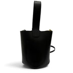 Loewe Pebble Bucket Bag Mini Leather 2-Way Shoulder Black Gold — view 4
