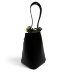 Loewe Pebble Bucket Bag Mini Leather 2-Way Shoulder Black Gold — view 5