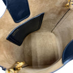 Loewe Pebble Bucket Bag Mini Leather 2-Way Shoulder Black Gold — view 7