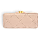 Chanel CC Logo Mini Kelly Micro Quilted Leather Bag Charm Pink — view 5